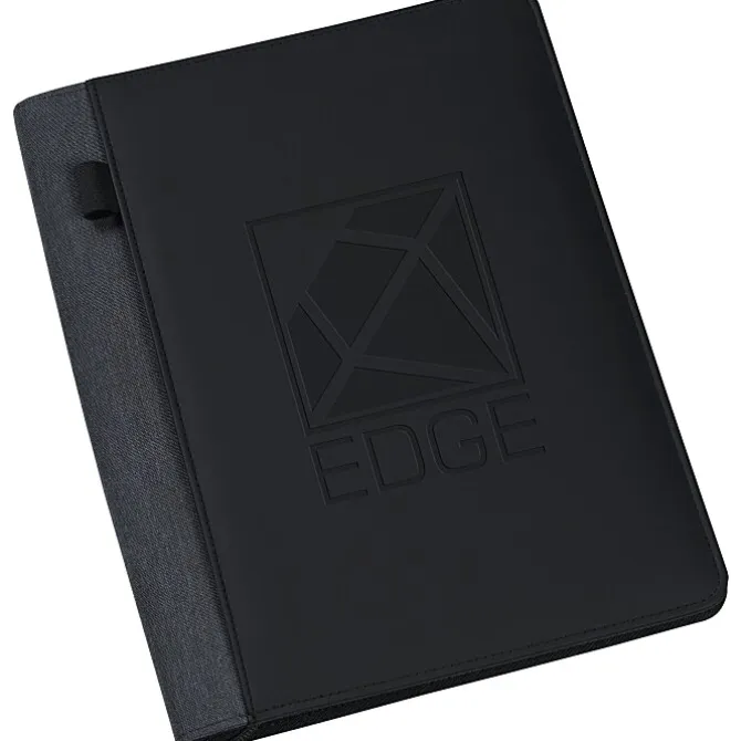 Vienna Heathered Zippered Padfolio