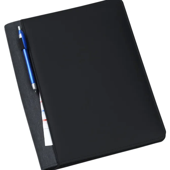 Vienna Heathered Zippered Padfolio