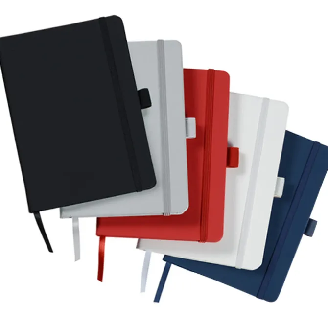 Vienna Satin Touch Hard Cover Notebook - Debossed - 24 hr