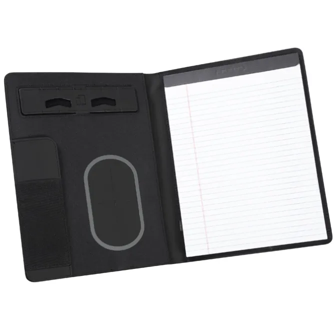 Vienna Satin Touch Wireless Charging Padfolio