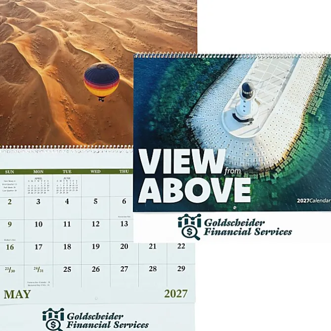 View From Above Wall Calendar - Spiral