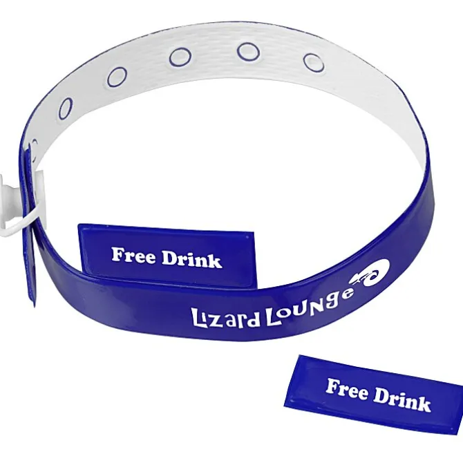 Vinyl Locking Wristband - 2 Tabs
