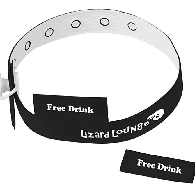 Vinyl Locking Wristband - 2 Tabs