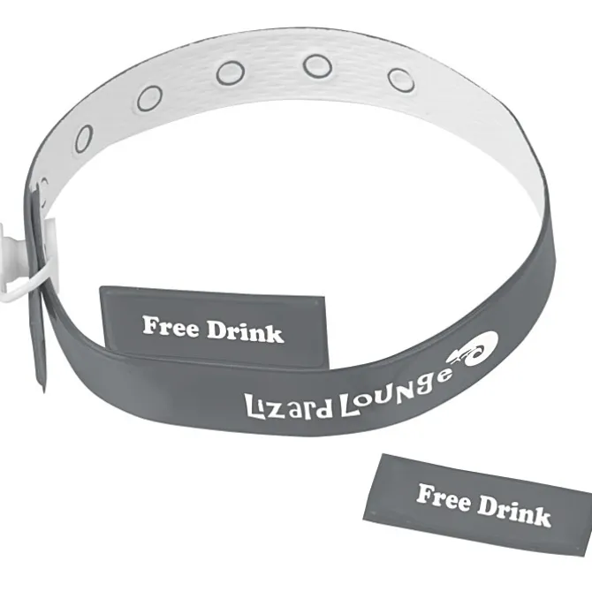 Vinyl Locking Wristband - 2 Tabs