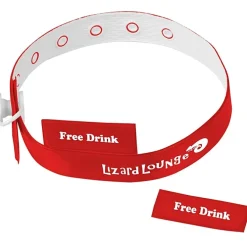 Vinyl Locking Wristband - 2 Tabs