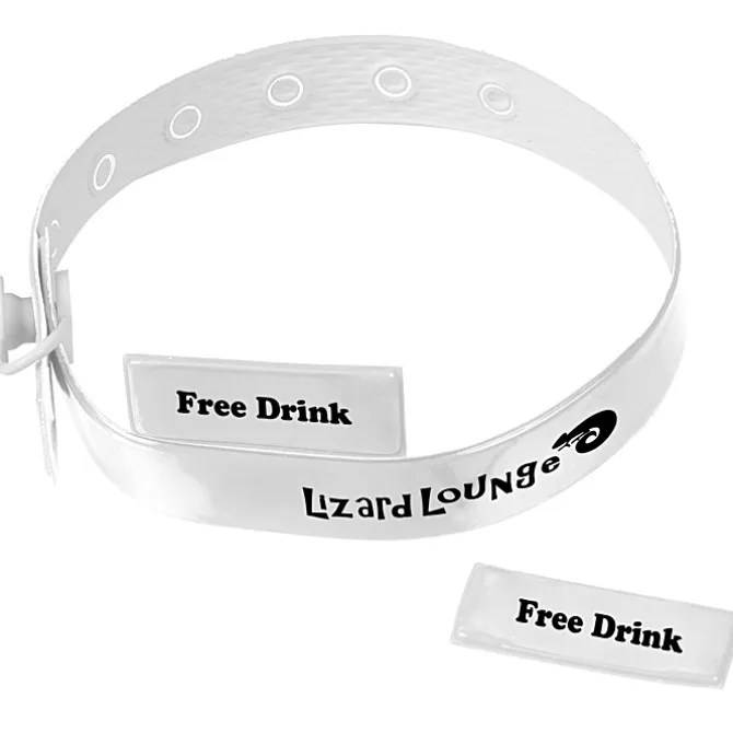 Vinyl Locking Wristband - 2 Tabs