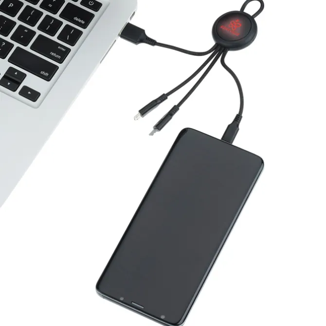 Vivid Loop Charging Cable - Light-Up Logo