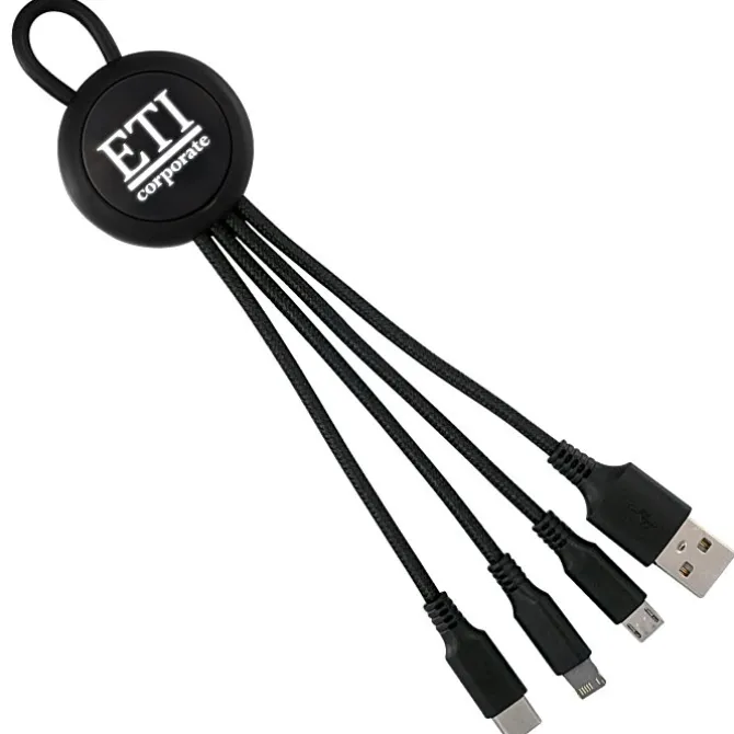 Vivid Loop Charging Cable - Light-Up Logo