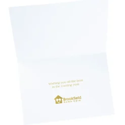 Watercolor Peace and Joy Greeting Card