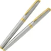 Waterman Hemisphere Rollerball Metal Pen - Stainless Steel