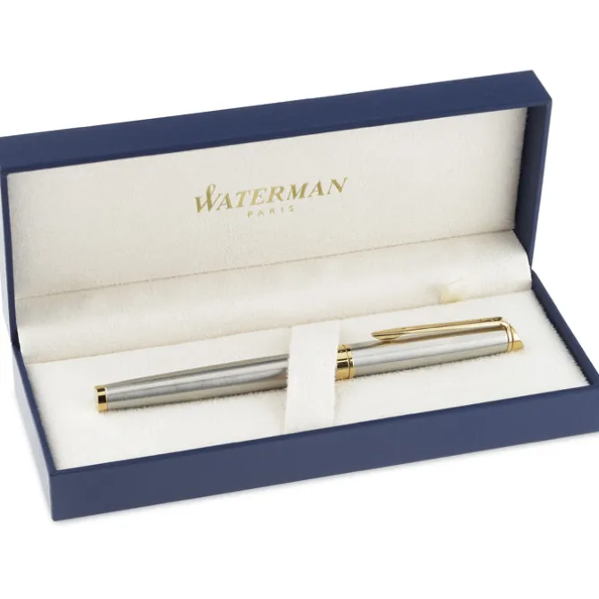 Waterman Hemisphere Rollerball Metal Pen - Stainless Steel