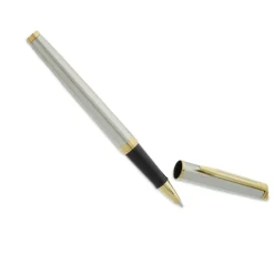 Waterman Hemisphere Rollerball Metal Pen - Stainless Steel