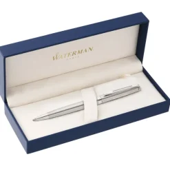Waterman Hemisphere Twist Metal Pen - Stainless Steel