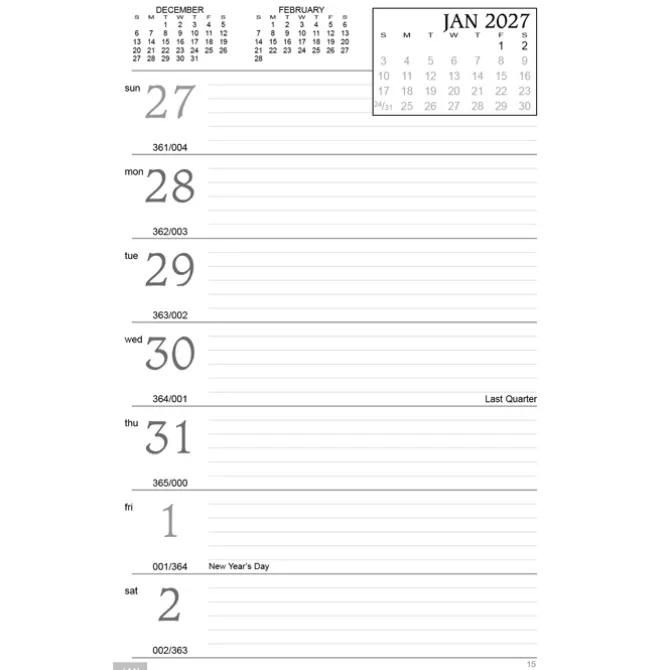 Weekly Tear Away Memo Calendar - Patriotic