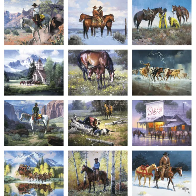 Western Frontier Calendar - Spiral
