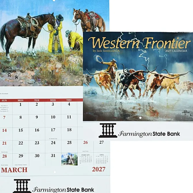 Western Frontier Calendar - Stapled