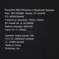 Whammo Recycled Bluetooth Speaker - Full Color