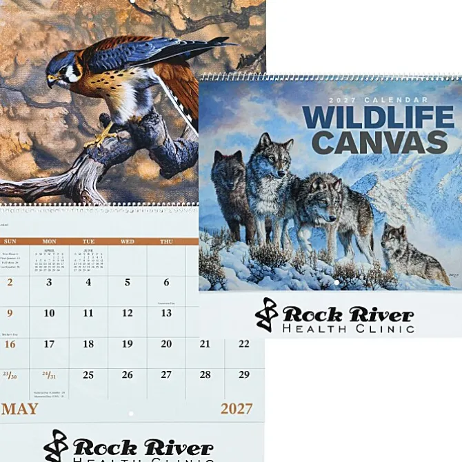 Wildlife Canvas Calendar - Spiral
