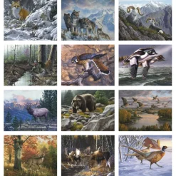 Wildlife Canvas Calendar - Spiral