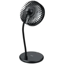 Wireless Charger Desktop Fan with Ring Light