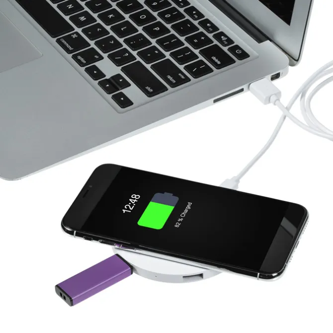 Wireless Charger Hub - Round - 24 hr