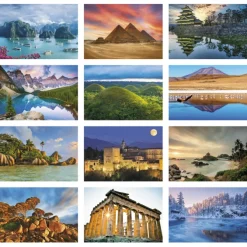 World Scenic Large Wall Calendar