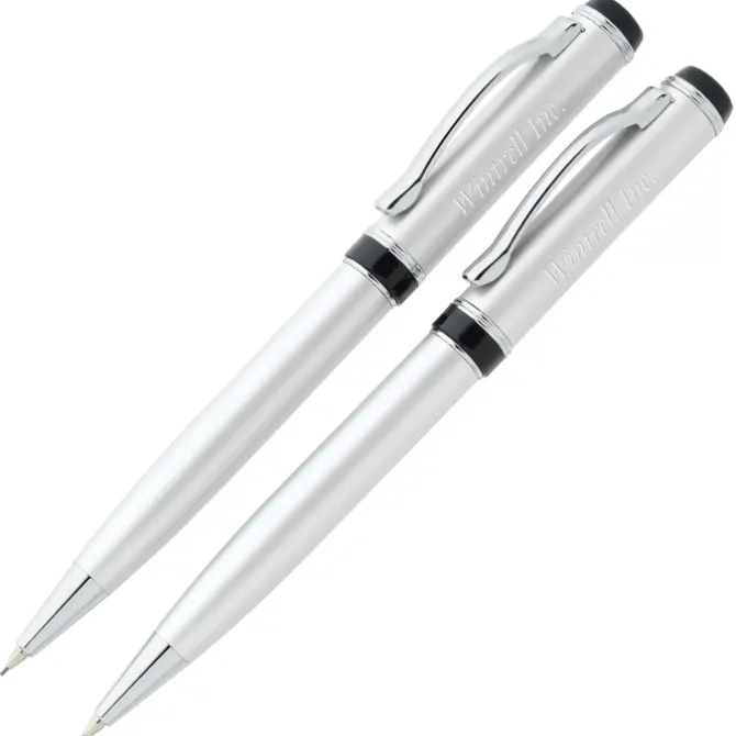 Yale Twist Metal Pen & Pencil Set