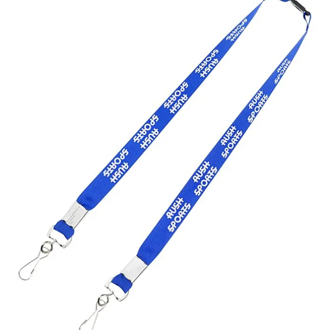 Youth Polyester 5/8-inch Lanyard with Neck Clasp and Swivel Snap Hooks