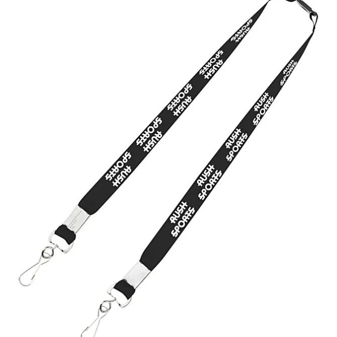 Youth Polyester 5/8-inch Lanyard with Neck Clasp and Swivel Snap Hooks