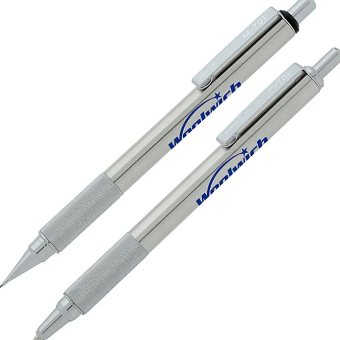 Zebra F701 Metal Pen & M701 Metal Mechanical Pencil Set