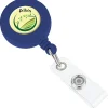 Zion Domed Retractable Badge Holder with Slip Clip