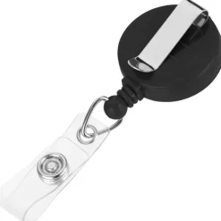 Zion Domed Retractable Badge Holder with Slip Clip