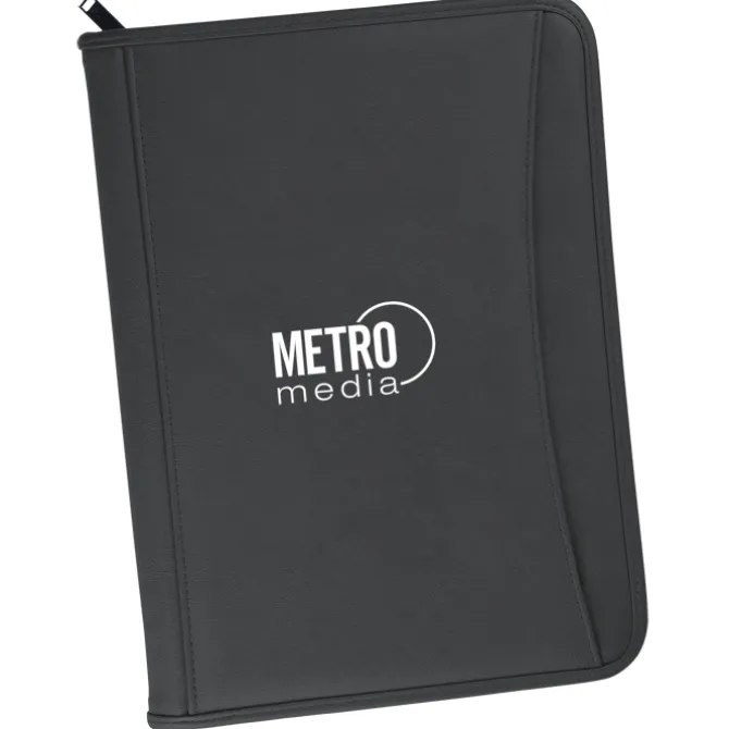 Zippered Vinyl Portfolio - 24 hr