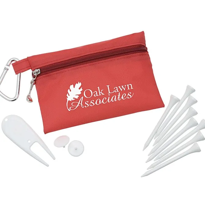 Zipper Pack Golf Tee Kit